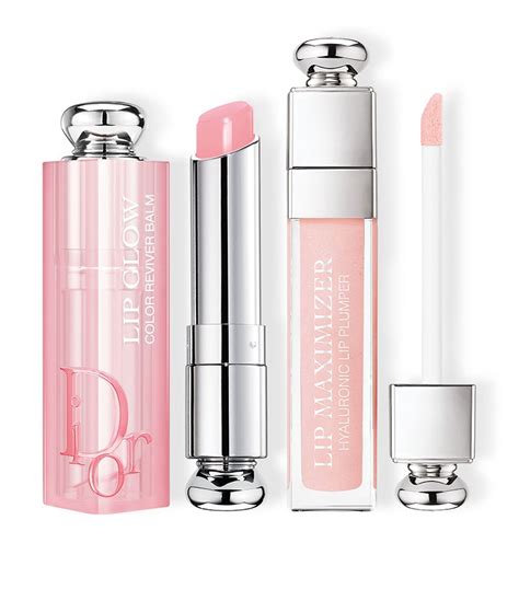 dior addict makeup set tinted lip balm and lip-plumping gloss|dior lip gloss boots.